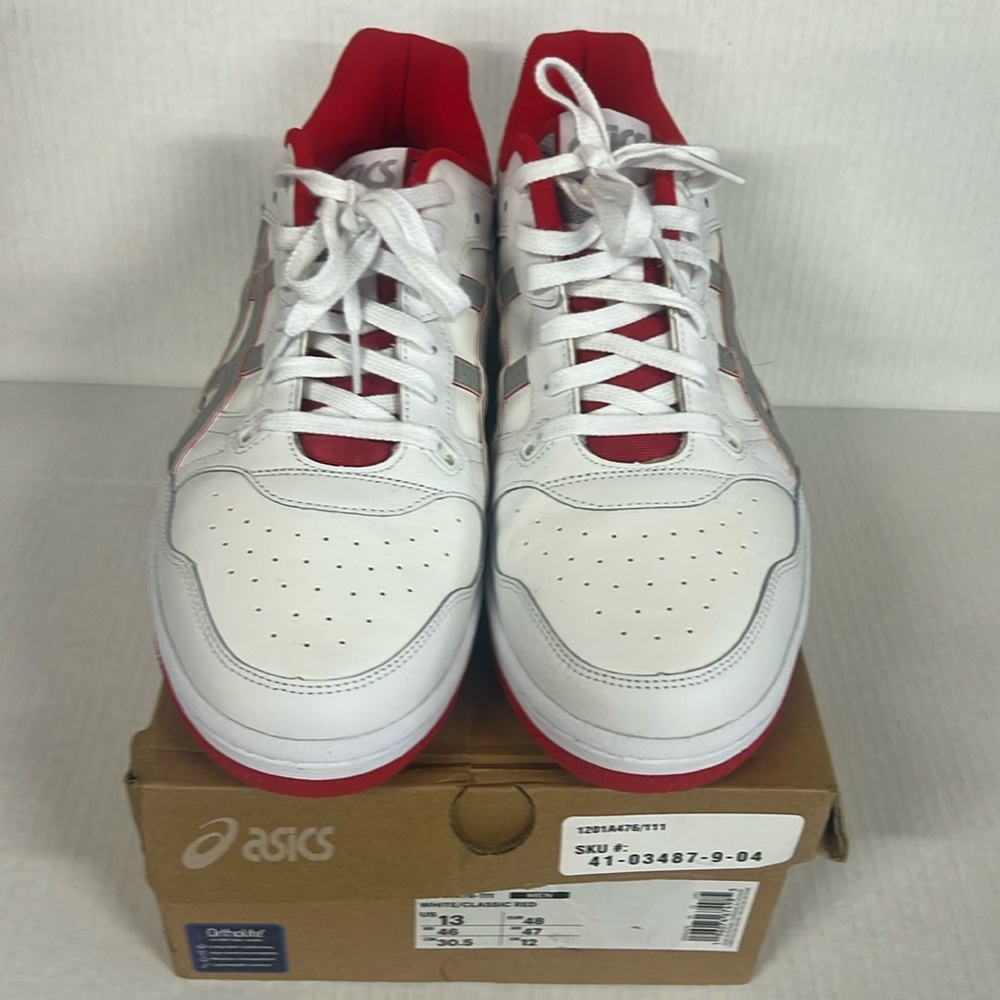ASICS EX89 1201A476.111 Sneaker White classic red Men's 13 new in box